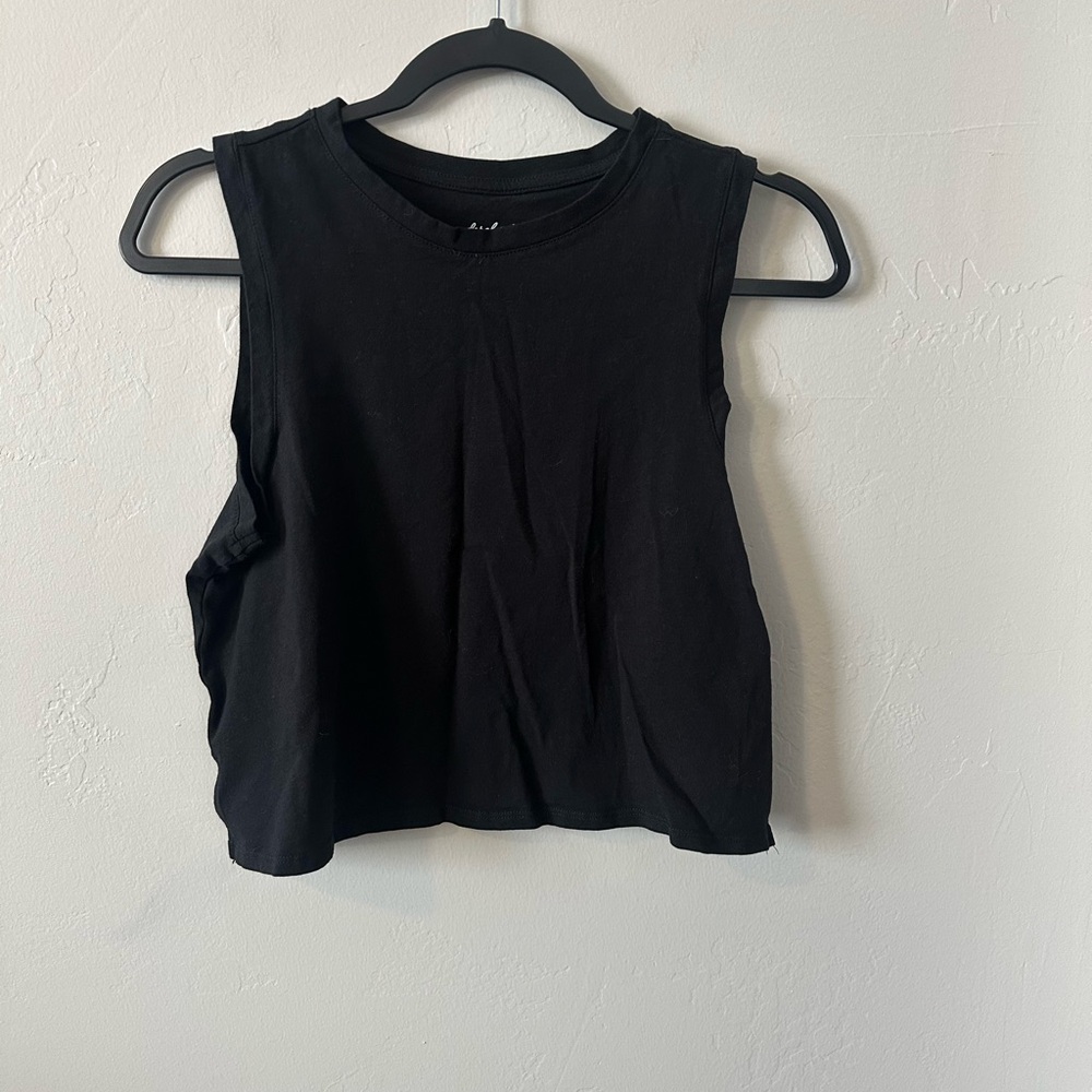 Derek Heart Black Sleeveless Crop Top